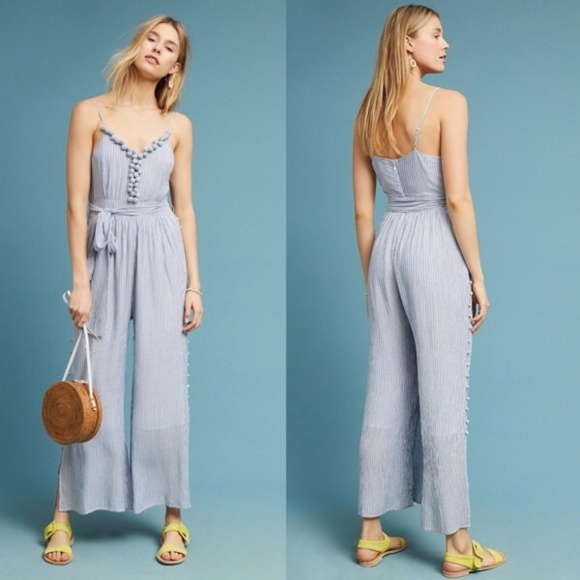 Anthropologie Pants - Anthropologie Maeve Maritime Pommed Jumpsuit